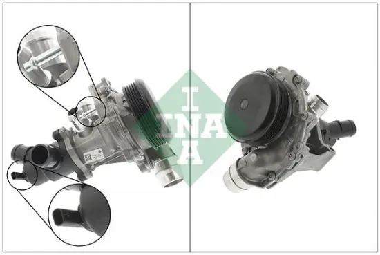 Devırdaım pompası mercedes om651 w176 w246 c117 x156 termostatlı ına a6512000501/ a6512000715 resmi