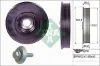 Krank kasnağı p107-207-p307-p308-p406-p407-partner-berlıngo-c1-c2-c3-c4-xsara-focus ıı-fıesta 02 1.4 ına 0515.V7/ 0515.V8/ 3m5q6b319cc/ cb resmi