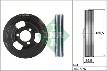 Krank kasnagı peugeot partner-p508-p5008-p308-p3008-p208-p207 cıtroen berlıngo-c3-c4-ds4-ds5 1.6 ep6 ına v763855180/ 0515.T2/ 11237638551 resmi