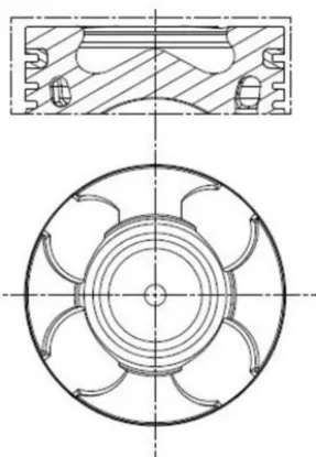 Motor piston segman -020 mahle  011PI00100012 resmi