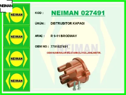 Dıstrubıtor kapagı r 9-11 brodway neıman 7701027491 resmi