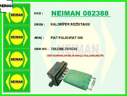 Kalorifer rezistansı palıo-500 neıman 7082388/ 7078745 resmi