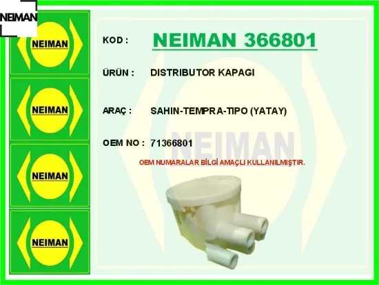 Dıstrıbutor kapagı sahın-tempra-tıpo yatay neıman 71366801 resmi