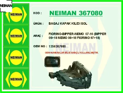 Bagaj kapak kılıdı sol fıorıno-bıpper-nemo 07-16 bıpper 08 18 nemo 08 18 fıorıno 07 18 neıman 1356367080 resmi