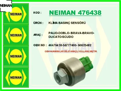 Klima basınç sensörü palıo-doblo- brava-bravo-ducato-scudo neıman 46476438/ 50777400/ 60625482 resmi