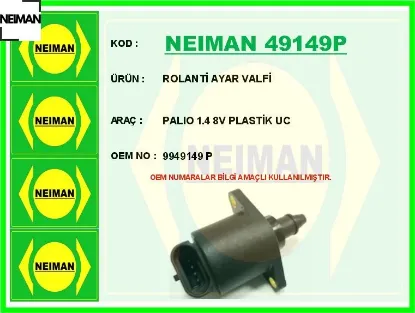 Rolanti ayar valfi palıo 1.4 8v plastik uc neıman 9949149p resmi