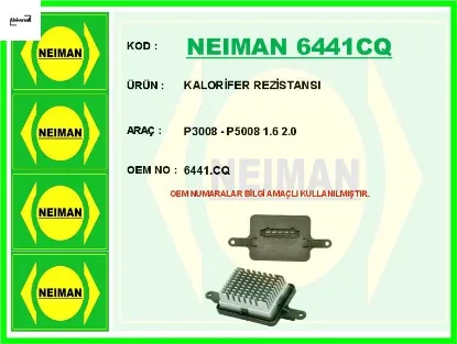 Kalorifer rezistansı 3008-5008 1.6 2.0 15 6441.Cq resmi