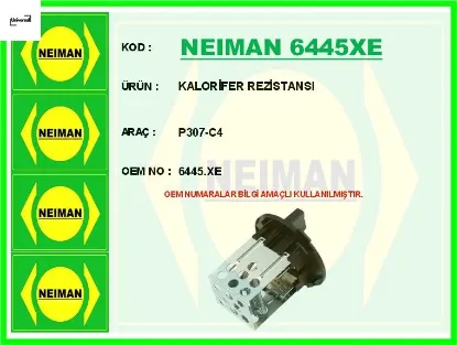Kalorifer rezistansı 307-c4 6445.Xe resmi