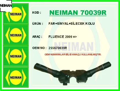 Far sinyal silecek kolu fluence 2009 neıman 255670039r resmi