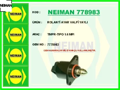 Rolanti ayar valfi yaylı tmpr-tıpo 1.6 mpı neıman 7778983 resmi