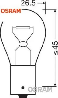 Ampul 24v 93 sinyal 21w tek duy osram  resmi