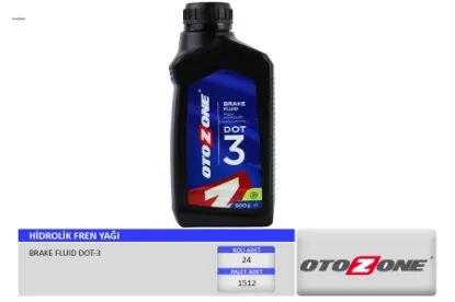 Hidrolik fren yağı dot-3 500 ml otozone 955597 resmi