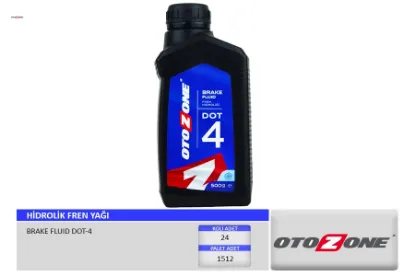 Hidrolik fren yağı dot-4 500 ml otozone 7711218589/ 6001999511/ 7711172381 resmi