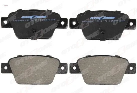 Arka fren balatası fıat stılo 02> lınea 07> bravo ıı 07>14 alfa romeo mito 08> multıpla 99> klipsli otozone 77364590/ 77363518/ 77362768/ 9949280 resmi
