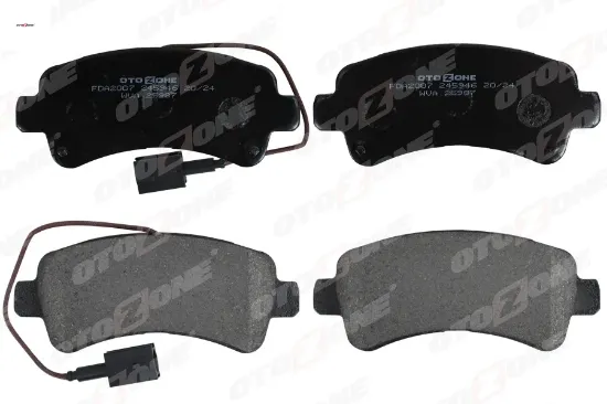 Disk fren balatası arka jumper 2.0d/2.2d3.0d 04/06 ducato 40 2.3d-boxer 2.0d/2.2d/3.0d otozone 77367094/ 1612434080 resmi