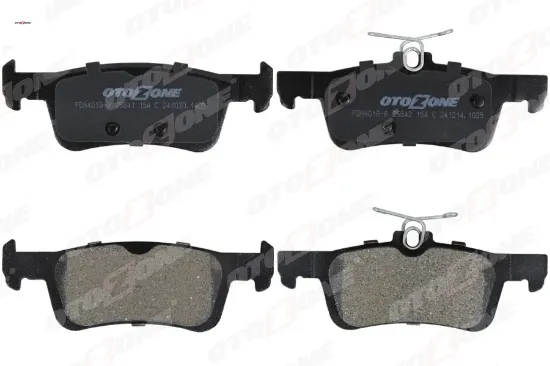 Arka fren balatası p308 ıı 1.2 vti-1.2 thp-1.6 hdi-2.0 hdi 13 fren diski çapı 249mm için 15mm otozone 1611331480/ 1610814180/ 1647875680 resmi
