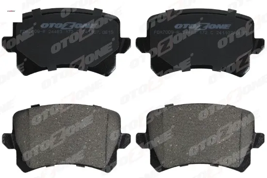 Arka balata caddy-tıguan-passat-a6-q3 11 gdb1763 wva 24483 105.5x56.4x17 mm otozone 5n0698451/ 3c0698451fe/ jzw698451g resmi
