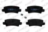 Arka fren balata toyota corolla 1.4l 1.6l 4zz-fe 3zz-fe zze120 zze121 vvti 02-06 / 1.4l 1ndtv nde120 otozone 0446602070/ 0446602020/ 0446602160 resmi