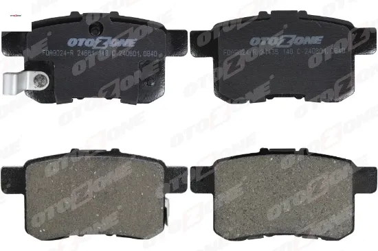 Arka fren balata honda accord 2.0l r20a3 cu1 08- otozone 43022tl1g00/ 43022tl1g01/ 43022ta0a00 resmi
