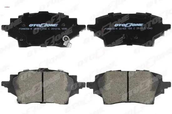 Arka fren balata toyota corolla 1.2l 8nrfts nre210 19- / 1.6l 1zr-fae zre210 19- / 1.8l 2zr-fxe hybr otozone 0446602400/ 0446602401/ 04466f4010 resmi