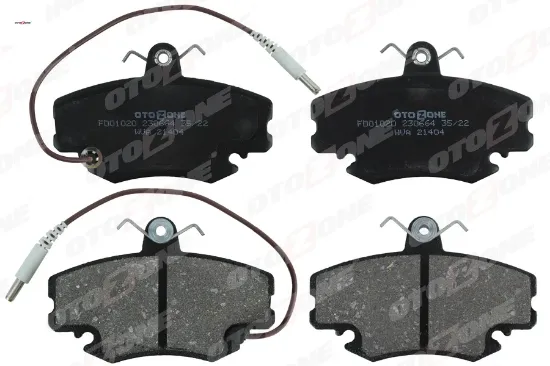 Ön balata fişli renault r9-r19-r21-clıo ı-ıı-megane ı-twıngo-logan-sandero-solenza gdb 400 otozone 7711130071/ 7701204833/ wva21404 resmi