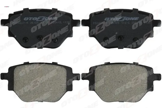 Arka fren balatası corsa f 19 c4 20 2008 19 208 19 249 mm 1681449980/ 1664737180 resmi