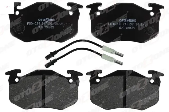 Ön disk fren balatası peugeot 205 1.0/1.1/1.4 02/83 - 07/87-305 1.5/1.5d/1.6/1.8d/1.9d 11/82-12/88 otozone 425032 resmi