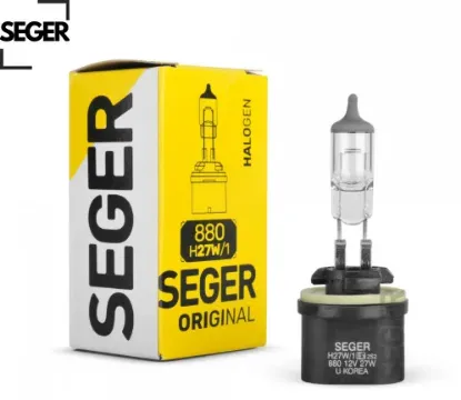 Ampul h27w/1 880 12v 27w pg13 düz soket standart yenileme 3.500k standart ışık seger  resmi