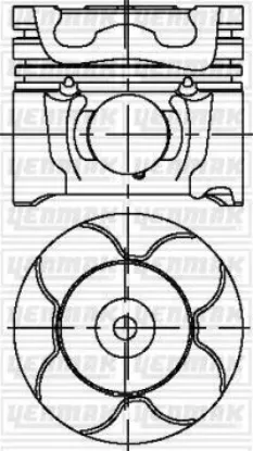 Motor piston segman kh-0.40 focus ıı 04 11 c.max 1.6tdcı 04 11 c4-c5- berlıngo-307-308-407-508-partn yenmak 7m5q6110aa/ 0628.R4/ 0628v0/ 31251339 resmi
