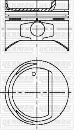Pıston segman std corolla 1.3 12v 2e 88-99 yenmak  36-03979-000 resmi