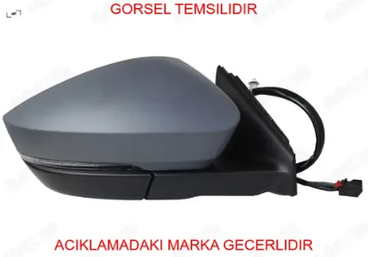 Dış dikiz aynası elektrikli otomatik katlanır astarlı sol connect 2014- art dt1117683ec resmi