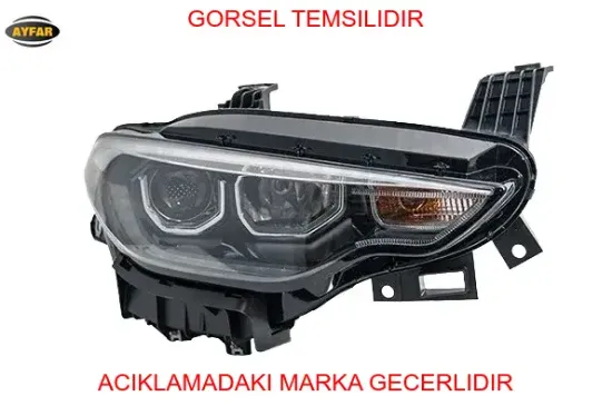 Far motorlu sol beyaz çıtalı - led drl park egea 16-20 ayfar 52214459 resmi