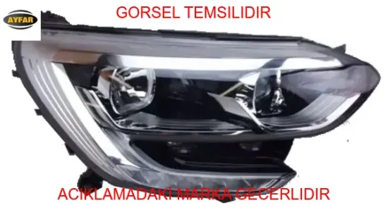 Far sag megane ıv 21 faz 2 touch-joy model ledli krom cercevelı motorlu ayfar 260102357r resmi