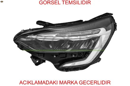 Far ledli sol motorlu renault clıo v 19 23 siyah çıtalı far beyni hariç ayfar 260609987r resmi