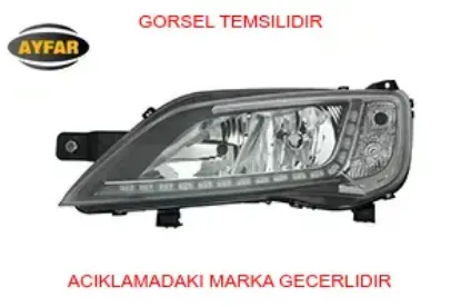 Far motorlu sol - krom çerçeveli led ballast dahil ducato maxı -p.boxer - c.jumper 14 ayfar 46862291 resmi