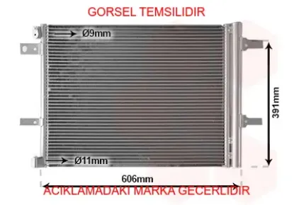 Klima radyatörü 508 ıı 3008 suv 5008 ıı partner rıfter traveller - berlıngo c4 space tourer c5 aırcr  9827450180/ 9815871080 bosch 1986ad2390 resmi