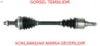 Komple aks sol p206 1.6 16v-p206 cc 00 abs li 48diş 598mm cıfam 3272.Ae/ 3272.Af resmi