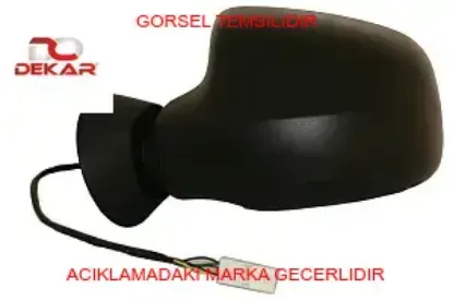 Dış dikiz ayna r yuvarlak ayak-elektrikli-sinyalsiz 5 pinli logan-stepway-mcv- sandero dekar 6001549679 resmi