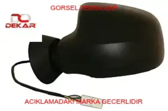 Dış dikiz ayna r yuvarlak ayak-elektrikli-sinyalsiz 5 pinli logan-stepway-mcv- sandero dekar 6001549679 resmi