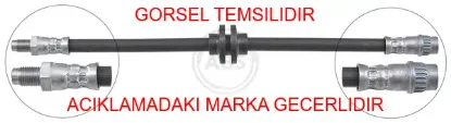 Fren hortumu ön dacıa spring 20> 304 mm delphı 462105133r resmi