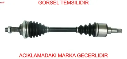 Ön Aks Sol Komple 206 (2a/c) 1.6i 16v Absli 48 Dis Uzunluk 601mm 1998-2006 3272.AE/ 3272.6E resmi