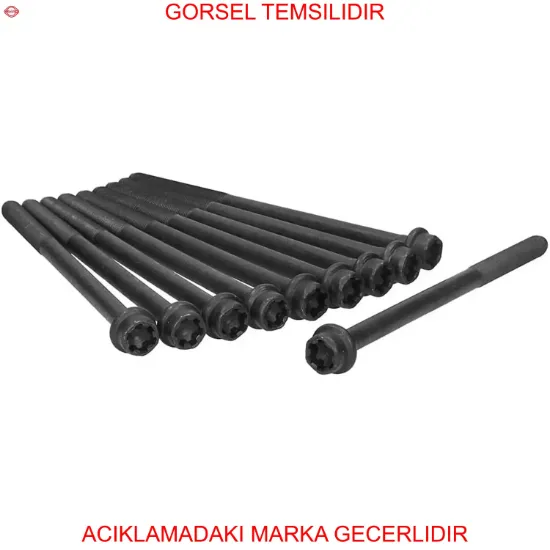 Sılındır kapak saplaması fıat doblo 10> egea 16> 500l 14> 500x 14> alfa romeo 10>16 1.6d mtj 55214378/ k68283044aa resmi
