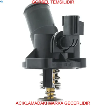 Termostat gövdesi komğle -plastik 98 c ford mondeo ııı 01>07 2.0 zetec era 1s7g8575am/ 1122497/ 1135768 resmi