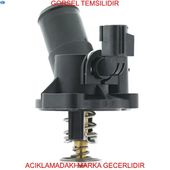 Termostat gövdesi komğle -plastik 98 c ford mondeo ııı 01>07 2.0 zetec era 1s7g8575am/ 1122497/ 1135768 resmi