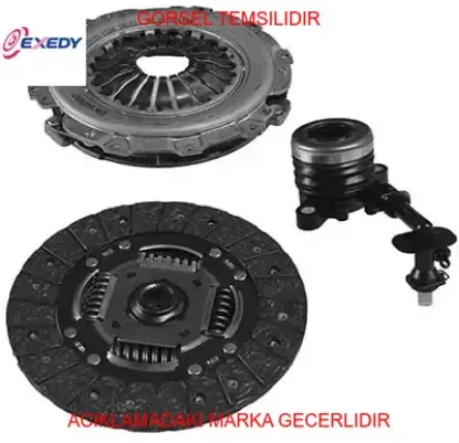 Debriyaj seti baskı disk bilya  mıcra 1.4l cr14de k12 05- hidrolik rulmanlı set exedy 30210ay100/ 30100ay100/ 3062000q0a resmi