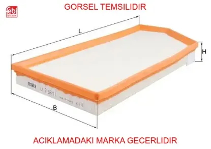 Hava filtresi om654-0m6561 w213122212381257 a6540940004 resmi