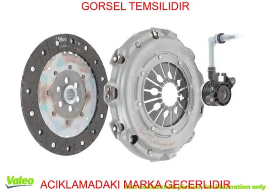 Debrıyaj setı set transıt tts v363 18 2.0 ecoblue pıkap rulmanlı sabıt volanlı gk31 7c623 bb/ 2517838 resmi