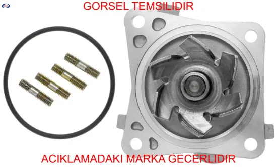 Devirdaim su pompası asx 1.6l 4a92 10-> / lancer 1.5l 4a91 04->/ smart fortwo coupe 451 07> gmb a1352000001/ mn143664/ 1300a095 resmi