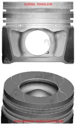 Motor piston segman std 81mm cıtroen c5-c8 407-p607 landrover dıscovery 2.7td jaguar stype 2.7d xf 2 federal mogul 0130.An/ 4r8q6110cab resmi