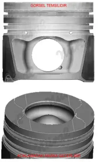 Motor piston segman std 81mm cıtroen c5-c8 407-p607 landrover dıscovery 2.7td jaguar stype 2.7d xf 2 federal mogul 0130.An/ 4r8q6110cab resmi